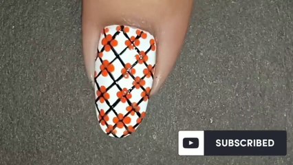 Simple and easy flower nail art designs