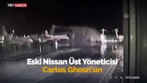 Eski Nissan CEO'sunun film gibi kaçışından yeni görüntüler