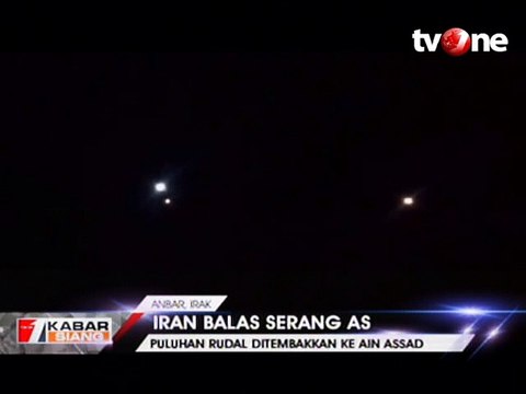 Balas Serang, Rudal Iran Bombardir Pangkalan Militer AS
