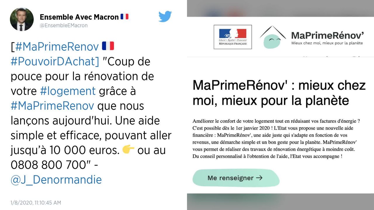 Lancement officiel de « MaPrimeRénov' », la nouvelle prime à la rénovation énergétique