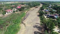 Further footage of Yom river in Thailand devastated by drought