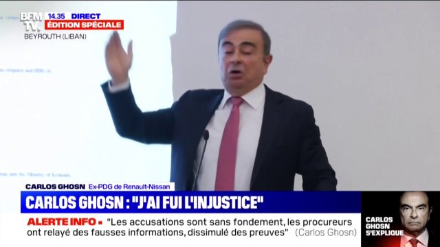 J'avais l'impression d'être un otage, l'otage d'un pays que j'avais servi pendant 17 ans explique Carlos Ghosn