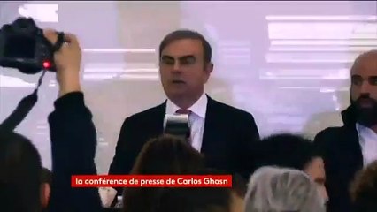 Découvrez les premières images de Carlos Ghosn qui doit donner une conférence de presse  - VIDEO