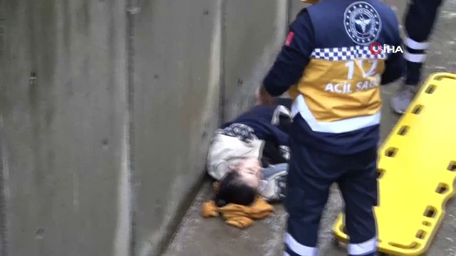 Cam silerken dengesini kaybetti, 5. kattan dereye düştü