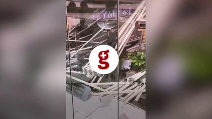 Zincirlikuyu'da bir kafenin çatısı çöktü