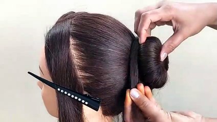 'BEAUTIFUL !! BUN HAIRSTYLE FOR GIRLS __ WEDDING & FUNCTION  BUN HAIRSTYLES_2020
