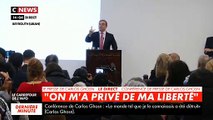 Lors de sa conférence de presse, Carlos Ghosn revient sur ses conditions de détention au Japon:  