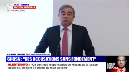 Carlos Ghosn: "(les) Japonais pensaient que la seule façon de se libérer de l'influence de Renault, c'était de se débarrasser de moi"