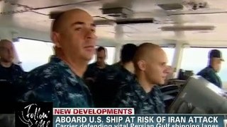 Aboard U.S. ship at risk of Iran attack