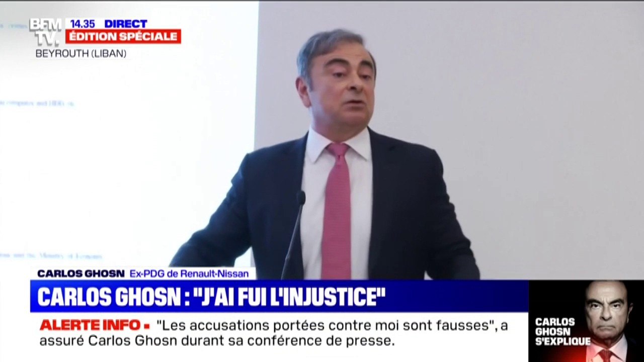 Carlos Ghosn: "Mes avocats m'ont dit: 'vous allez rester au Japon pendant 5 ans avant qu'il y ait un jugement'"