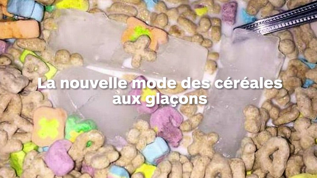 La mode des céréales aux glaçons au petit-déjeuner