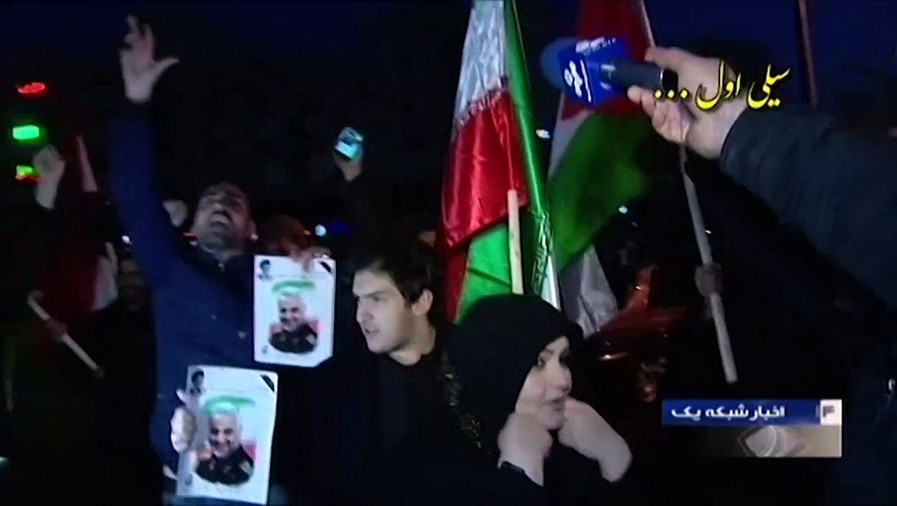 Iraner feiern Raketenangriffe im Irak