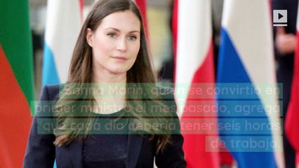 La Primer Minsitra de Finlandia busca implementar la semana laboral de cuatro días