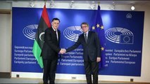 Avrupa Parlamentosu Başkanı Sassoli, Libya UMH Başkanlık Konseyi Başkanı Serrac'la görüştü