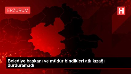 Erzurum'da bir garip olay! Belediye başkanını at kaçırdı