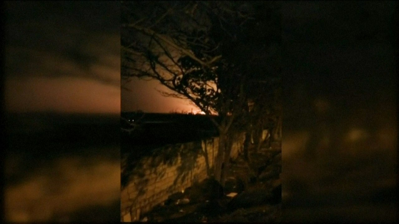 Angebliche Bilder des Flugzeugabsturzes im Iran