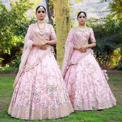Top 50 peach colour lehenga designs 2020 || Blossom Ideas