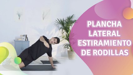 Plancha lateral estiramiento de rodillas - Mejor con salud