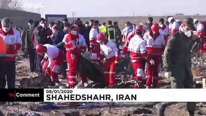 Újabb felvételek a Teherán mellett lezuhant ukrán repülőgépről