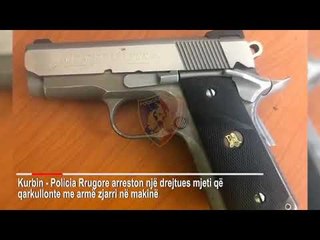 Report TV -Qarkullonte më armë në makinë dhe kundërshtoi policët, arrestohet 19-vjeçari në Laç