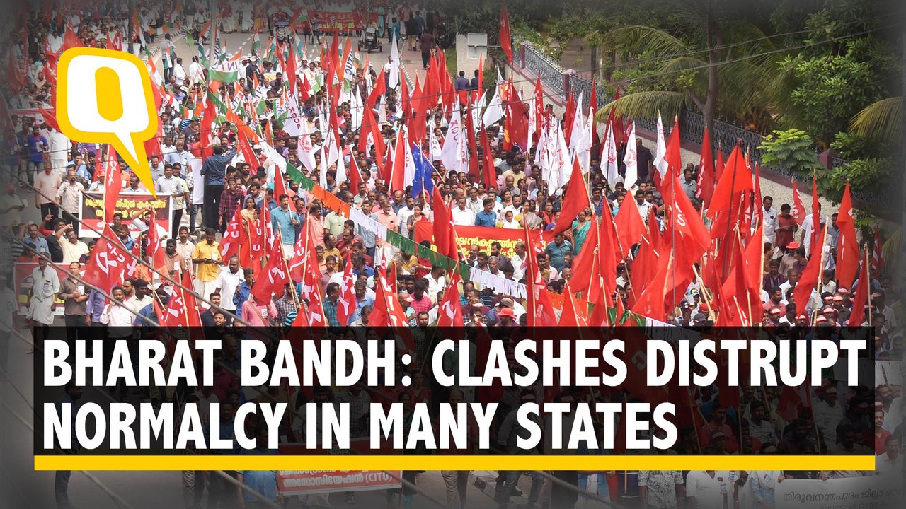 Bharat Bandh: Violence in West Bengal, Strike Near Total in Kerala & Protesters Detained in Chennai