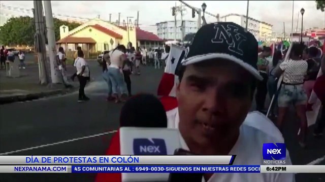 Día de protestas en Colón - Nex Noticias