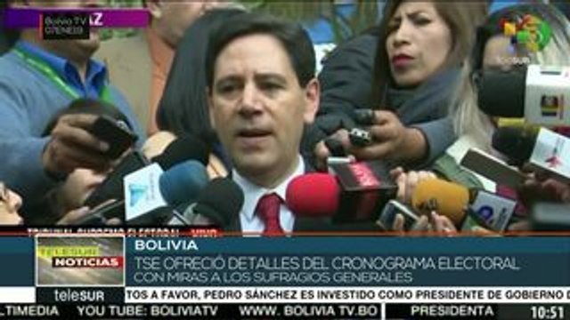 Bolivia: TSE informa sobre cronograma electoral de comicios generales