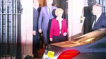 Ursula von der Leyen departs Downing Street