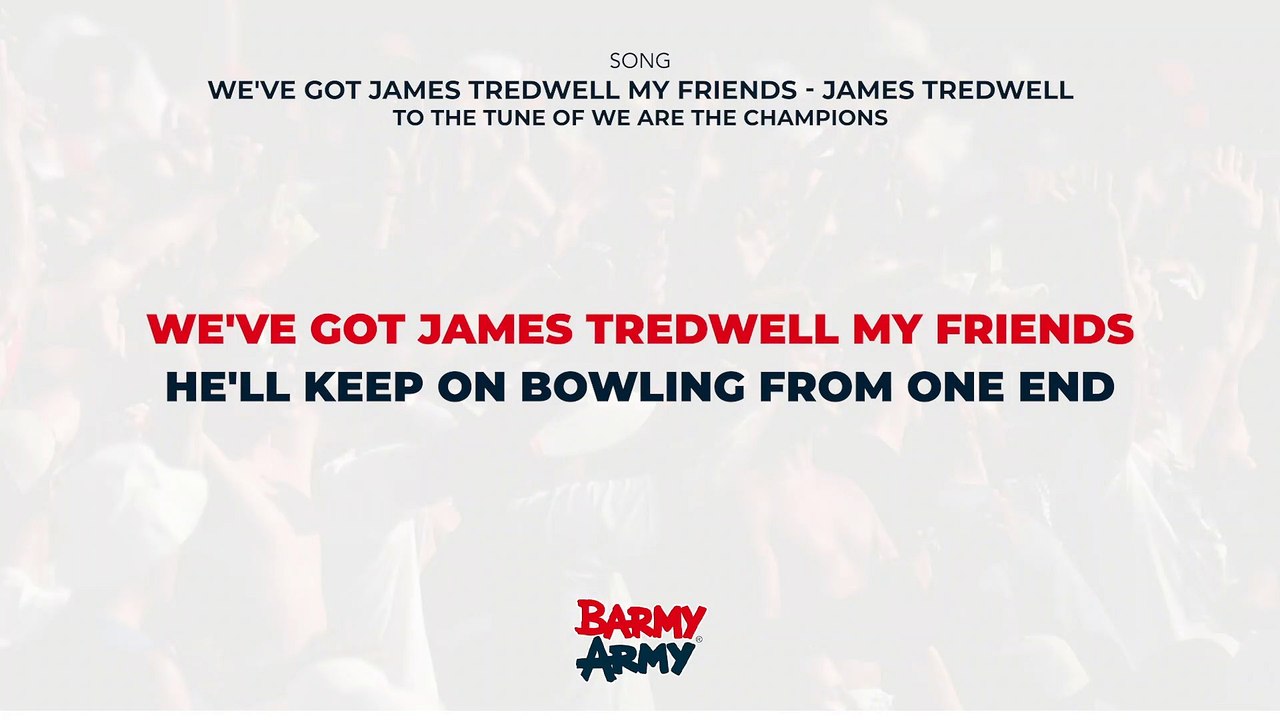 We've got James Tredwell my friends - James Tredwell