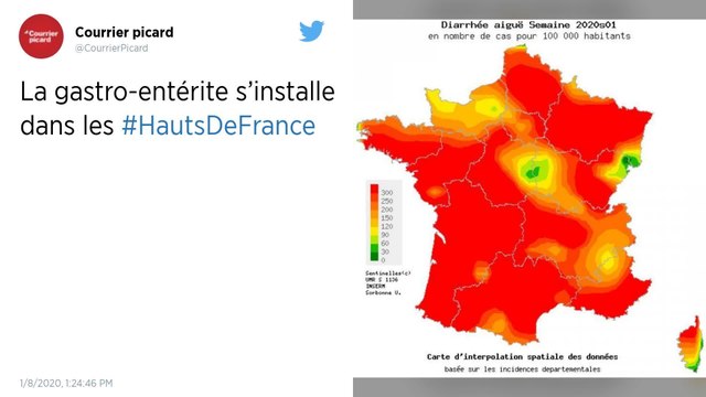 Gastro-entérite. L’épidémie s’étend encore, toute la France est touchée