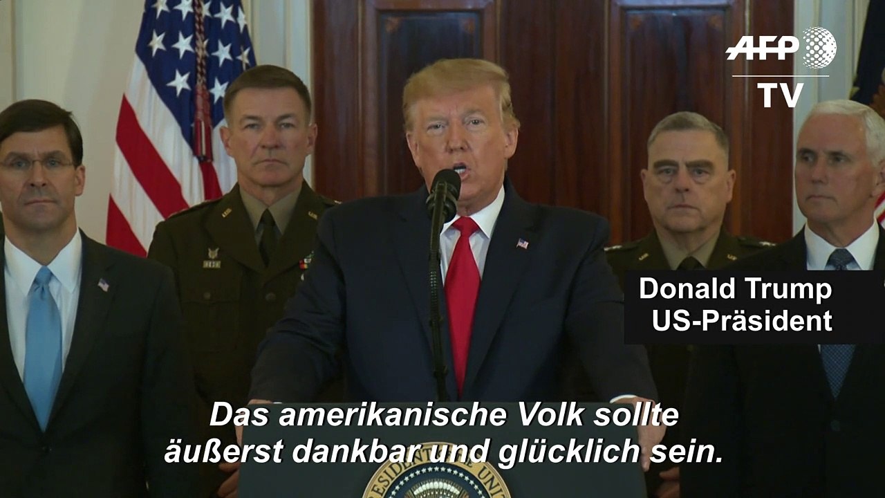 Trump: 'US-Bürger sollten dankbar und glücklich sein'