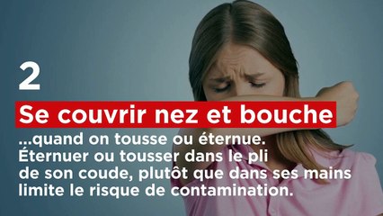 Gestes à adopter pour (essayer) d'éviter la grippe
