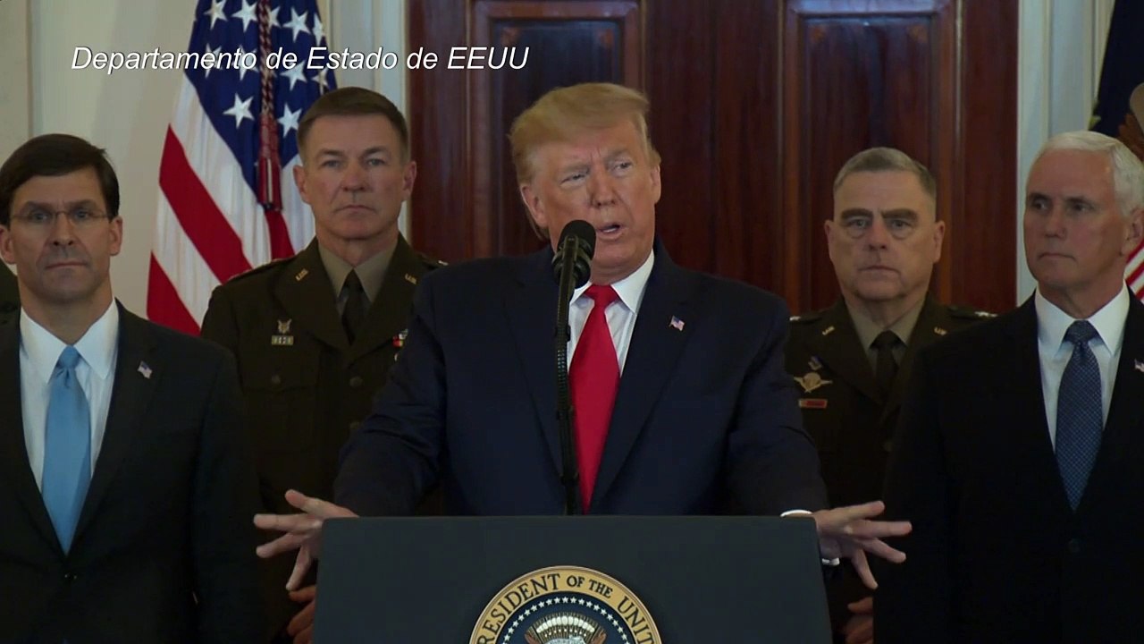 Trump dice que ningún estadounidense fue afectado en ataques iraníes en Irak