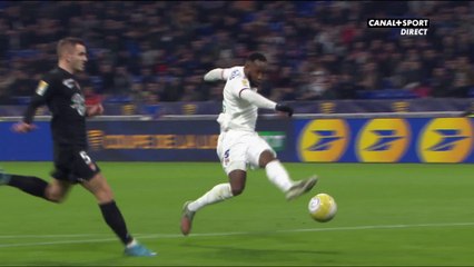 Moussa Dembélé ouvre le score pour l'OL - Coupe de la Ligue BKT