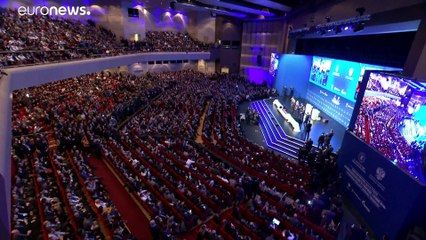 Ostentosa inauguración del gasoducto TurkStream en Estambul