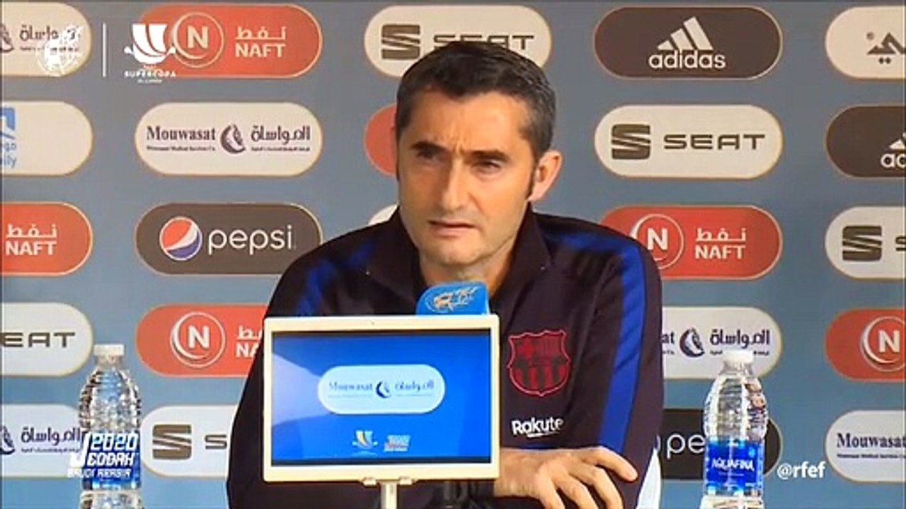 Valverde: "Prefería el formato anterior de la Supercopa"