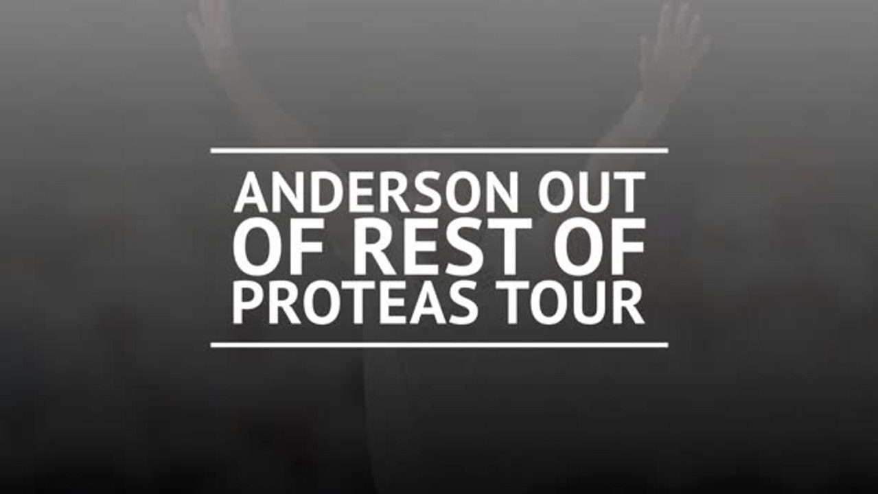 England's Anderson ruled out of South Africa tour