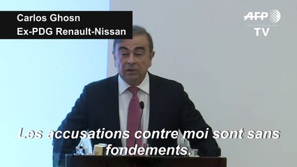 Carlos Ghosn: les accusations de malversations financières "sans fondements"