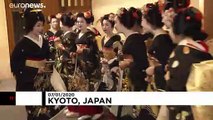 Las geishas de Kioto dan la bienvenida al 2020