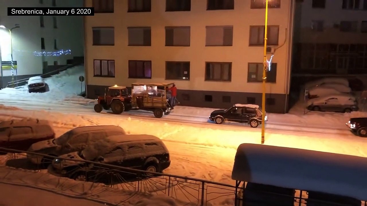 Dumb Serbian terrorists in Bosnia on Orthodox Christmas 2020