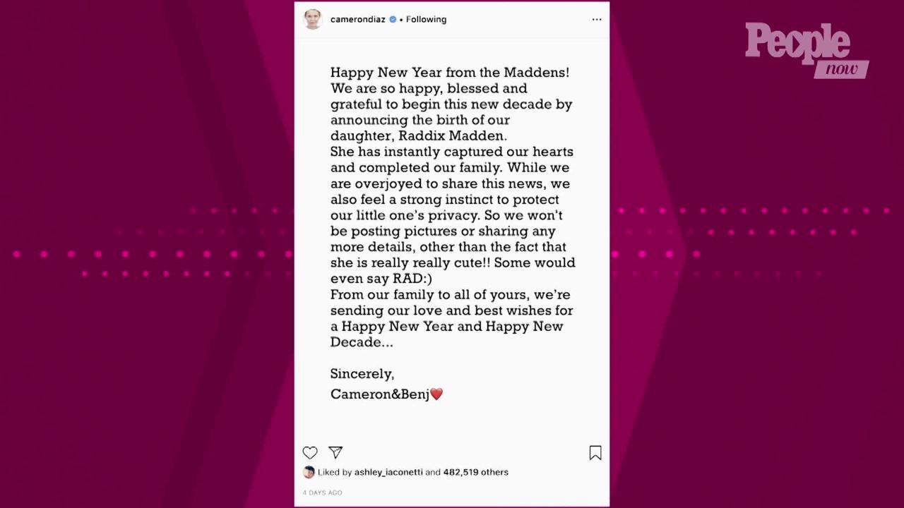 Cameron Diaz and Benji Madden Have ‘Been Focused on Having a Family’ Since Getting Married: They’re ‘Ecstatic’ to Have a Child
