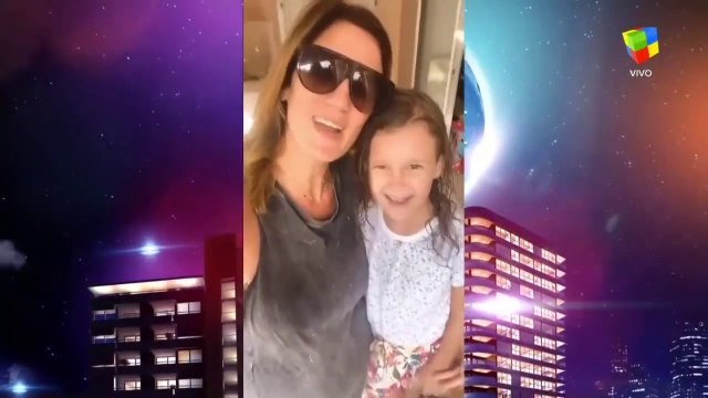 Paula y Oli saludando a Jey y Sofia Jujy en Modo Noche - 06 de Enero