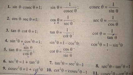 10th bharti bhawan Trigonometry solve Ex- 2A Q(1--10