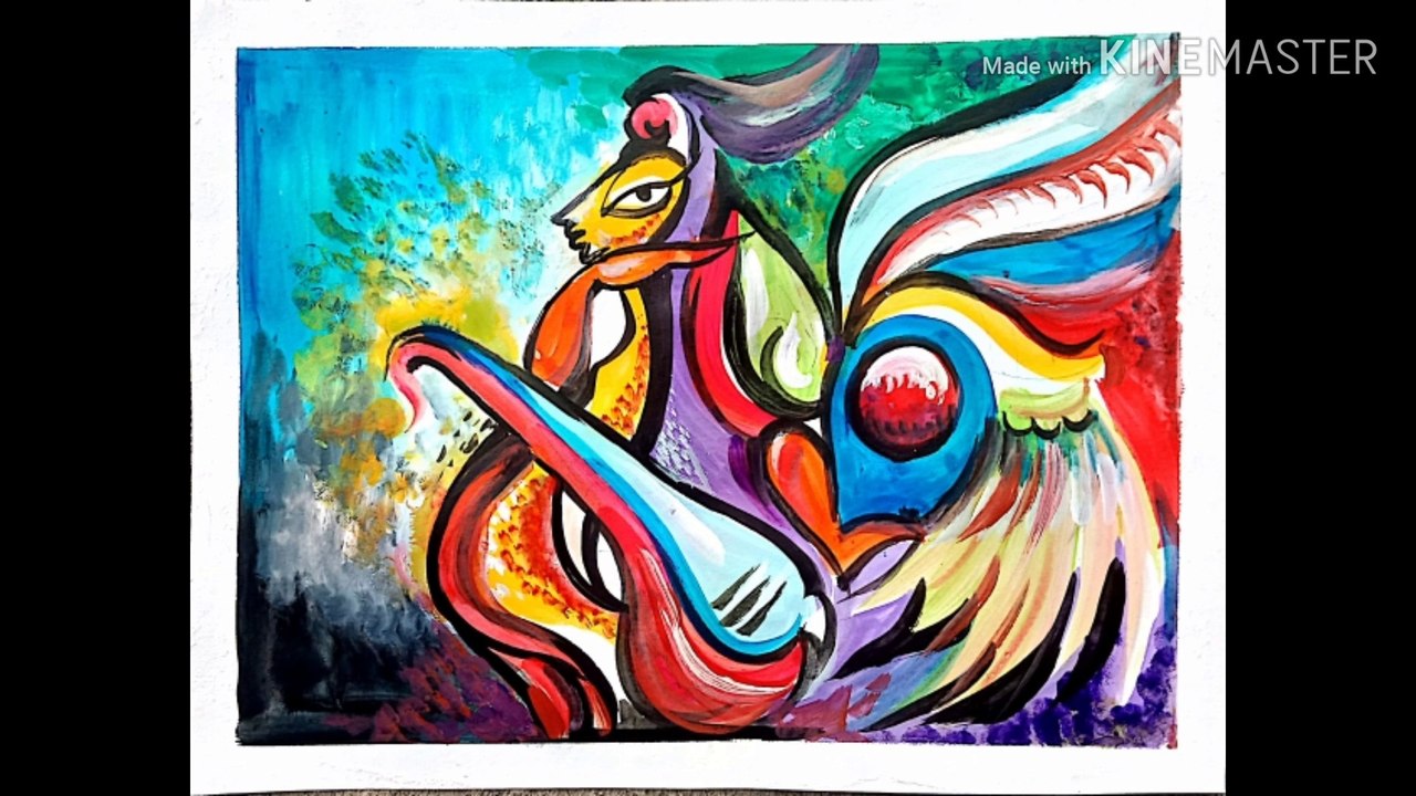 Modren painting step by step