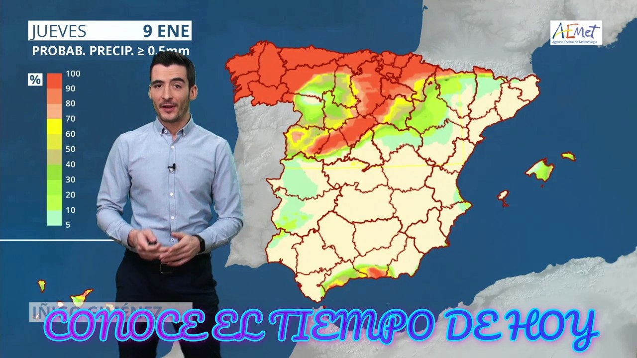 Conoce El Tiempo de Hoy Jueves 9 de Enero de 2020
