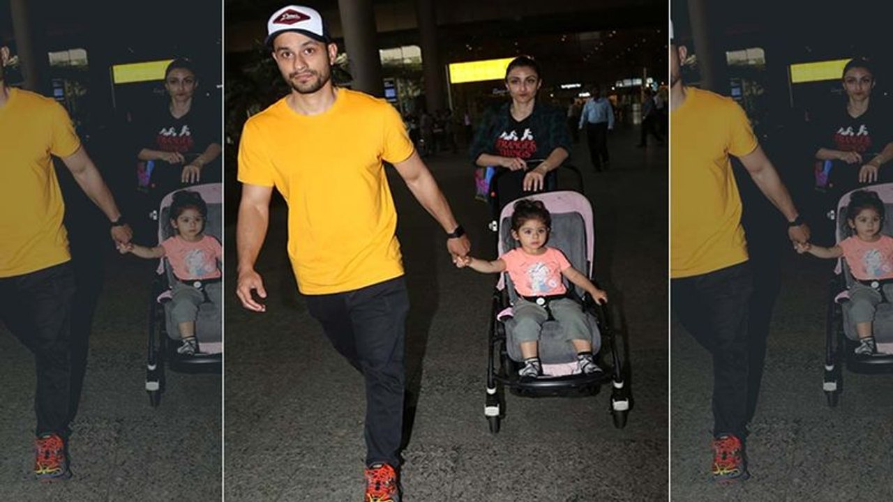 Kunal Kemmu And Soha Ali Khan Along With Tiny T...