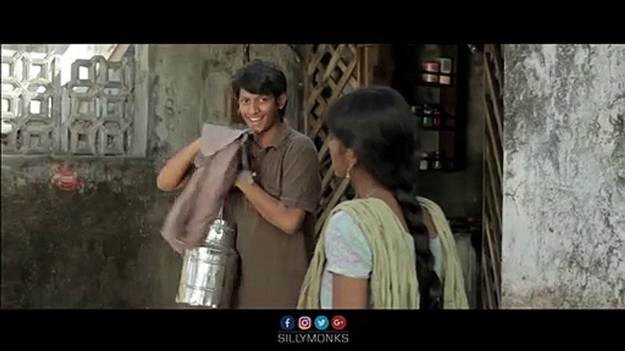 Shiva giving camera to Raju secretly _ Minugurulu Telugu Movie _ Ashish, Suhasini