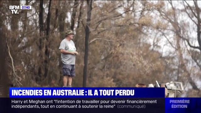 Ce sinistré de Cobargo en Australie a perdu tout ce qu'il avait dans les incendies
