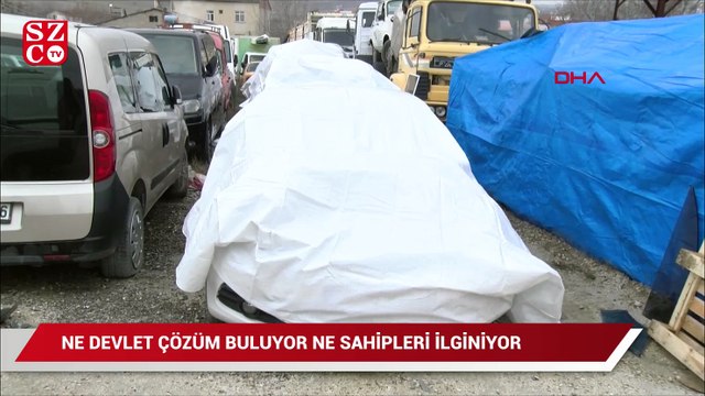 Yediemin otoparklarındaki araçlar, çürümeye terk edildi
