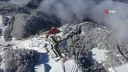 Doğal güzelliğiyle büyüleyen Kartepe havadan görüntülendi